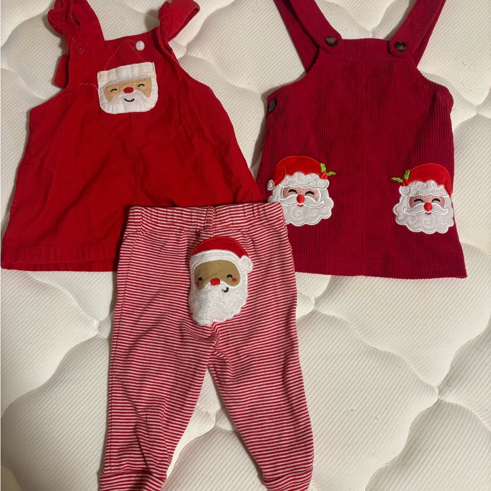 Carter's Red and White Striped Baby Outfit - 6M